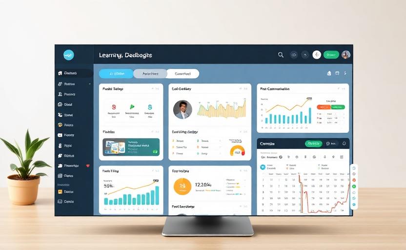 Educational Analytics Platform dashboard mockup