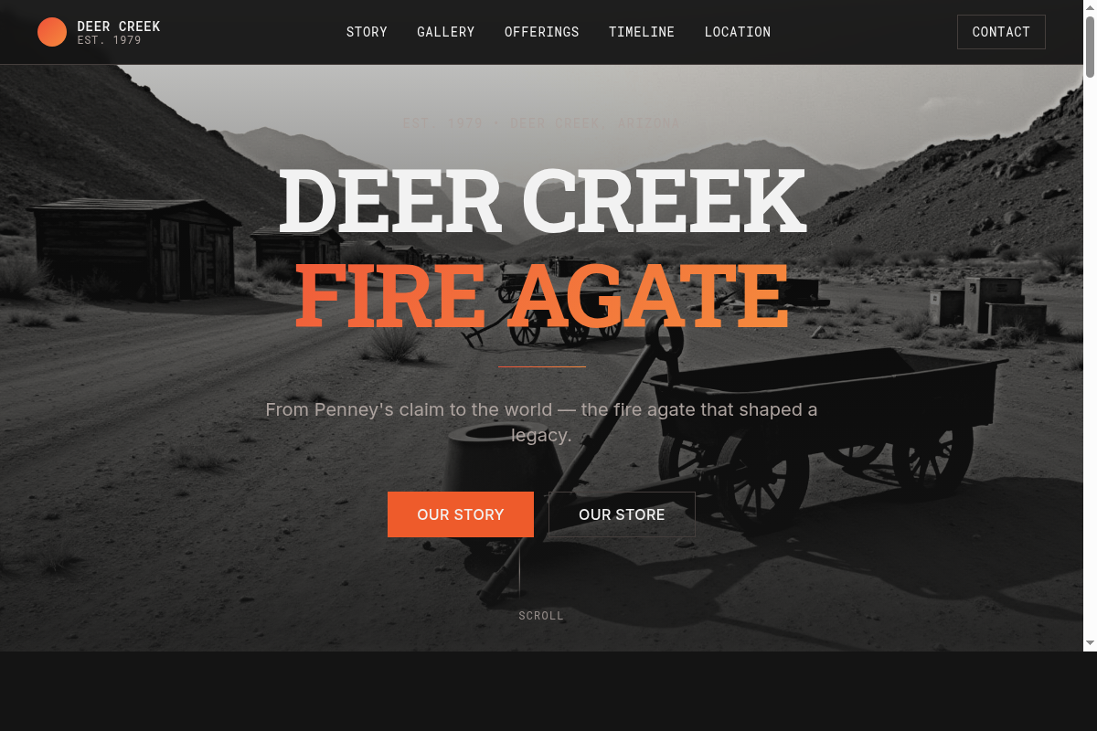 Fire Agate website screenshot